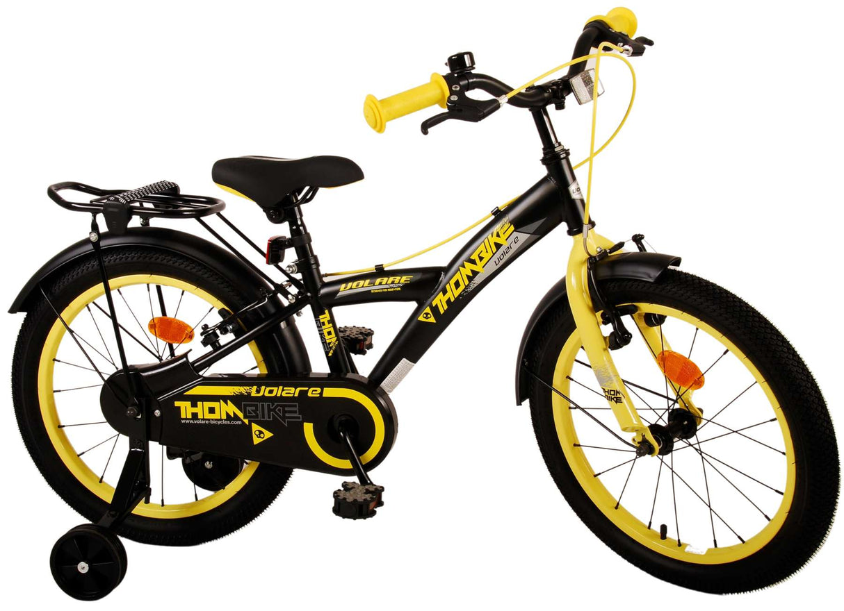 Volare Thombike Kinderbike Jungen 18 Zoll schwarz gelb zwei Handbremsen