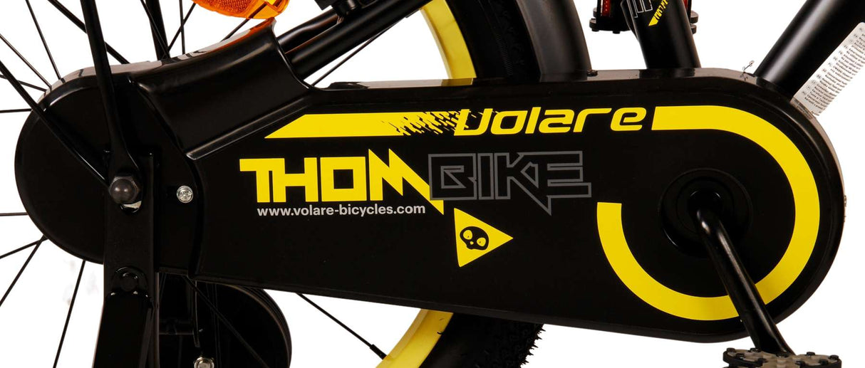Volare Thombike Kinderbike Jungen 18 Zoll schwarz gelb zwei Handbremsen