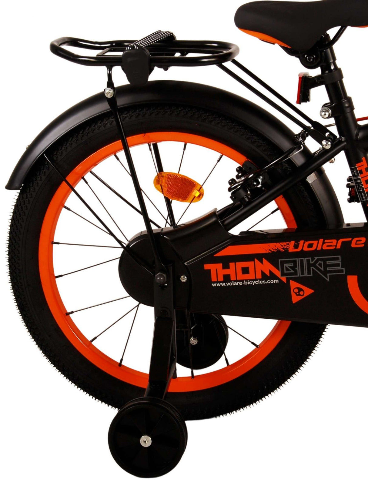 Volare Thombike Kinderbike Jungen 18 Zoll Schwarz Orange Zwei Handbremsen