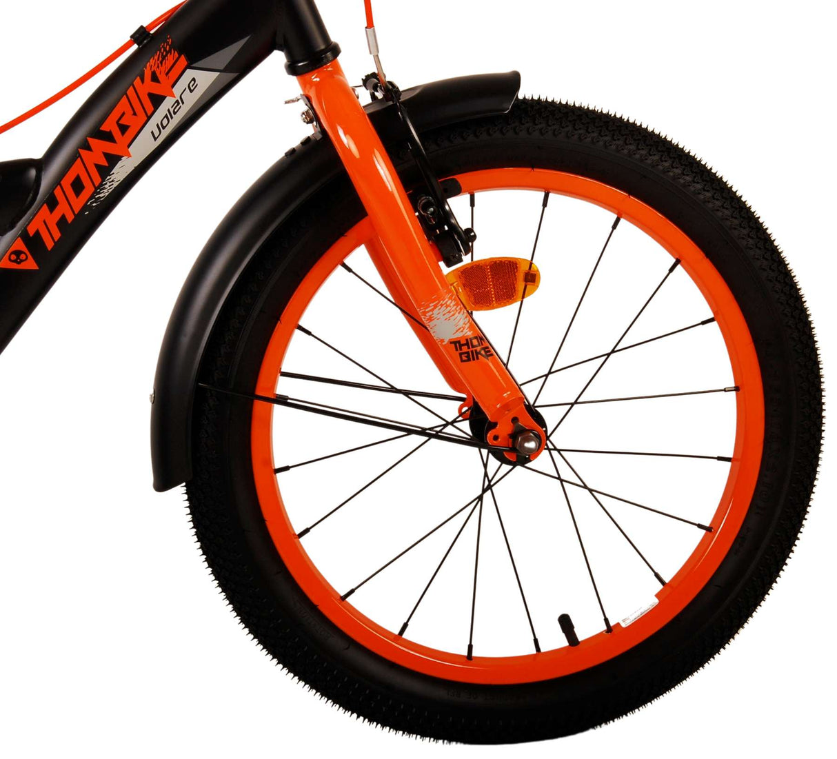 Volare Thombike Kinderbike Jungen 18 Zoll Schwarz Orange Zwei Handbremsen