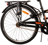 Volare Thombike Kinderbike Jungen 24 Zoll Black Orange zwei Handbremsen
