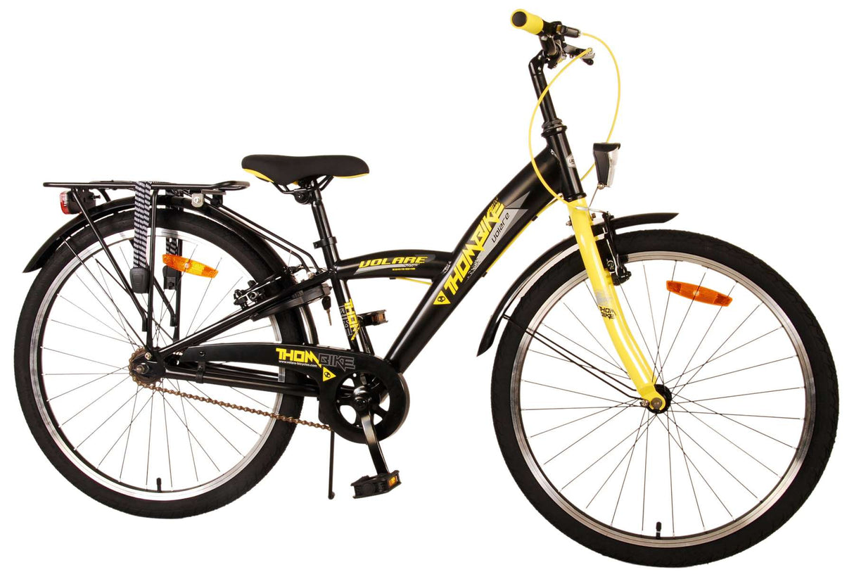 Volare Thombike Kinderbike Jungen 24 Zoll schwarz gelb zwei Handbremsen