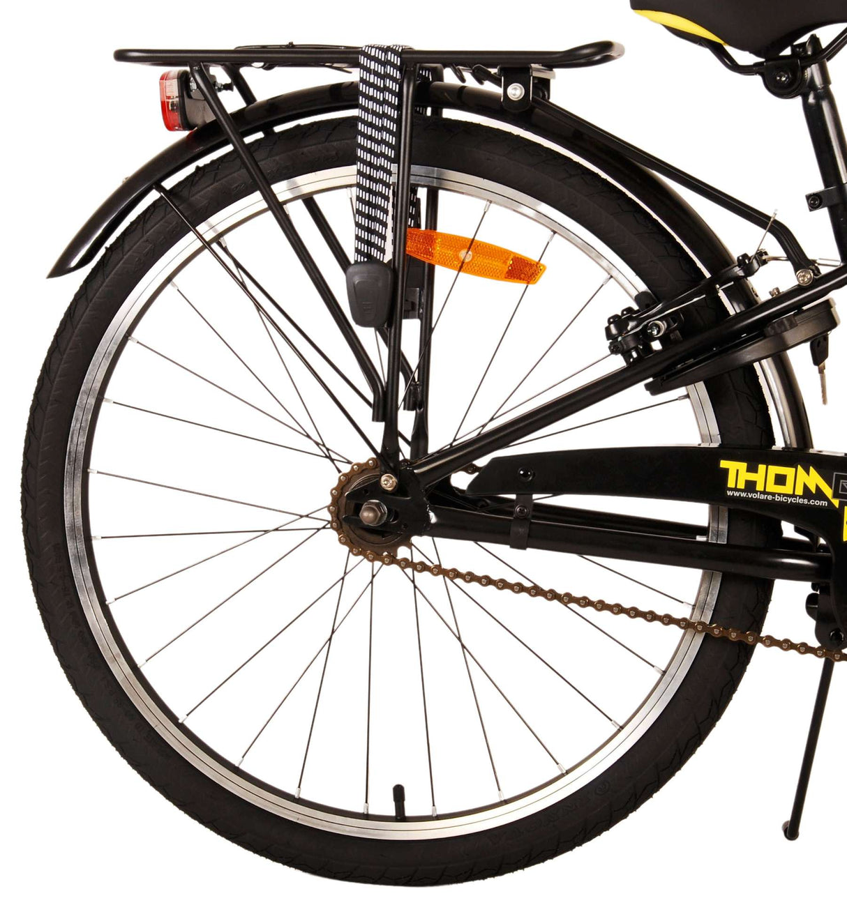 Volare Thombike Kinderbike Jungen 24 Zoll schwarz gelb zwei Handbremsen