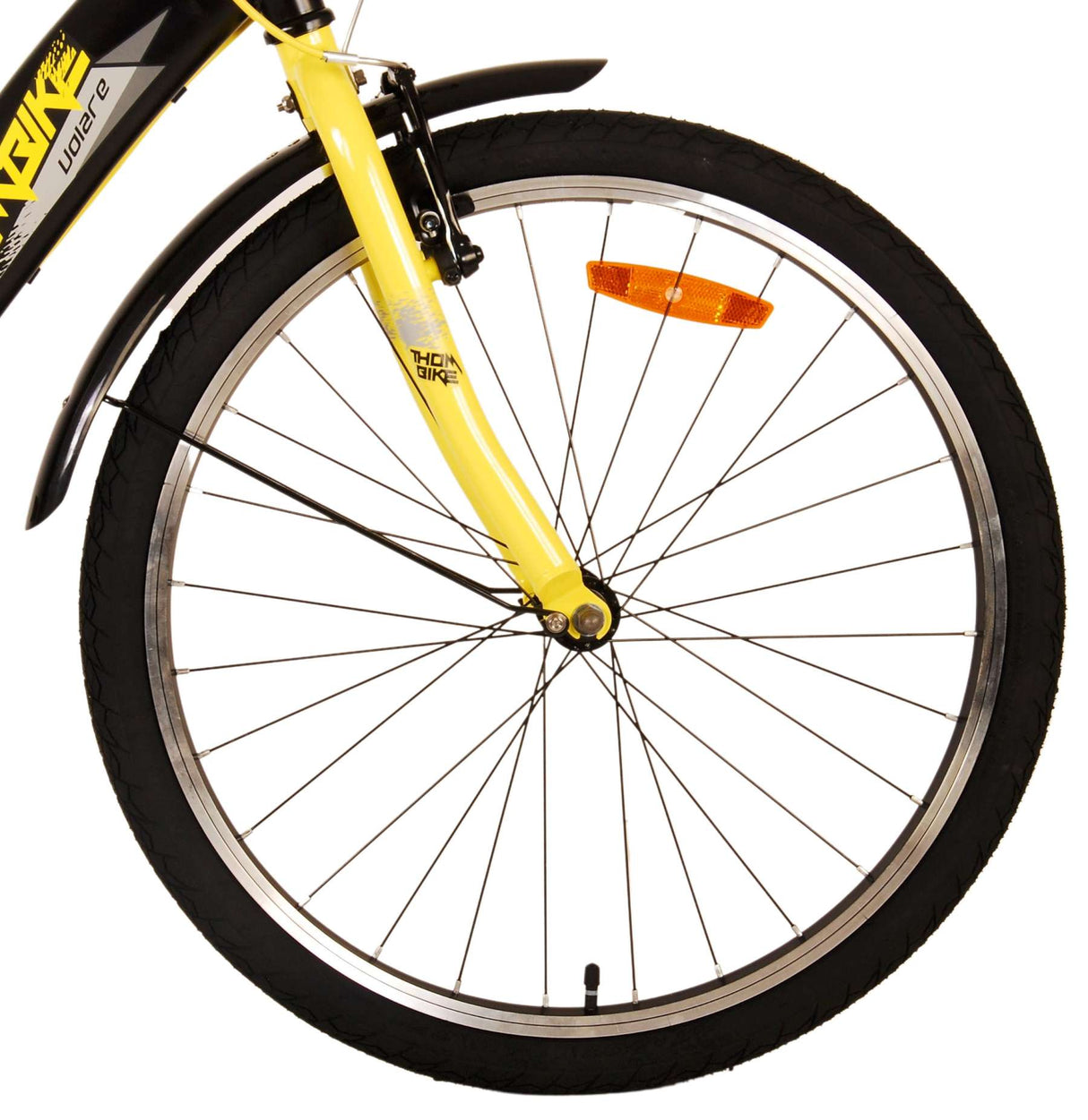 Volare Thombike Kinderbike Jungen 24 Zoll schwarz gelb zwei Handbremsen