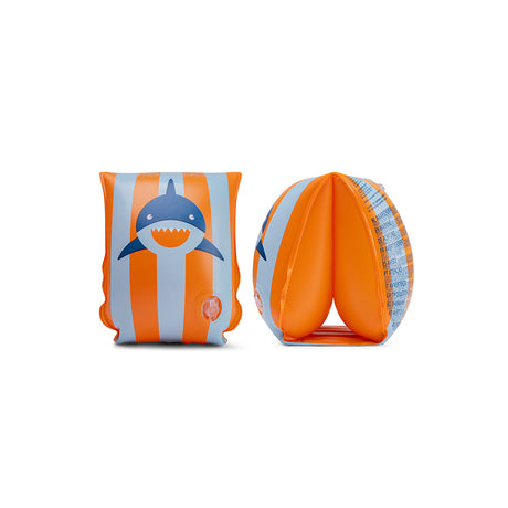 Tropischer Hai | Orange-blaue Schwimmarmbänder 2-6 Jahre