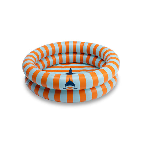 Tropenhai | Orange-blaues Schwimmbad ø 60 cm