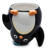 Pinguin umgedrehter Keramikbecher
