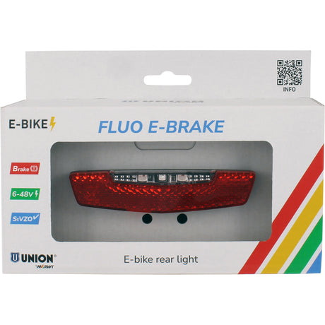 Union Rücklicht E-Bike Fluo E-Bremse m. pleite.