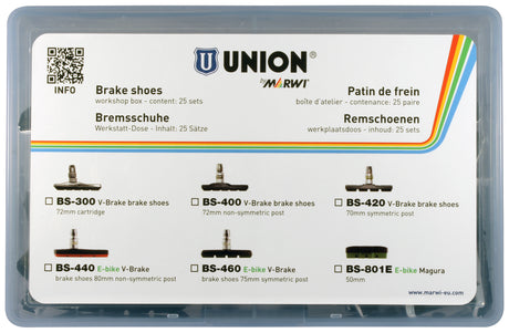 Marwi Union Scheibenbremsbelagsatz BS-460 V-Bremse 75 mm (25 Stück)