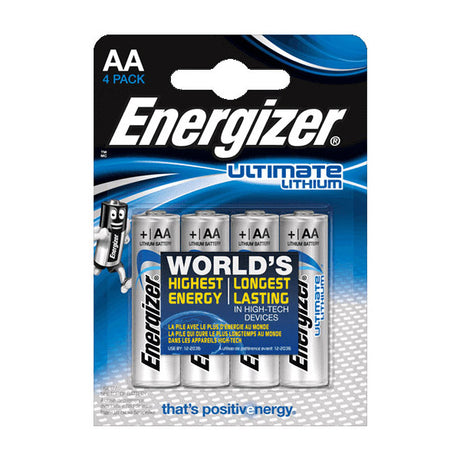 Energizer Ultimate Lithium LR6 AA Blister 4 Stück