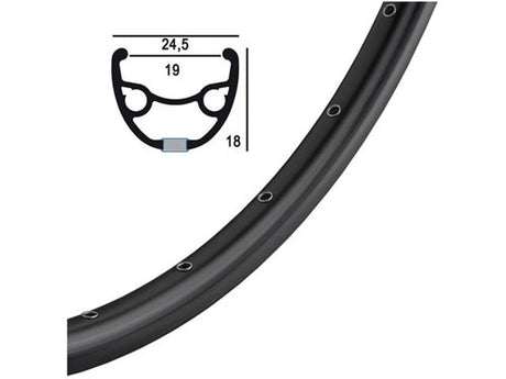 Ryde Felge 28 Zoll 622 Rival 21 schwarz 32 Loch Bus