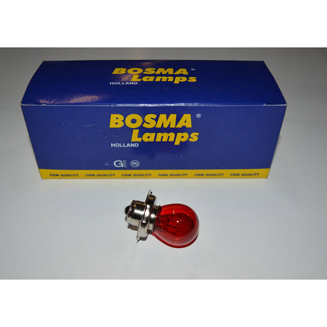Lampe 6V-15W P26S Kragen Rot