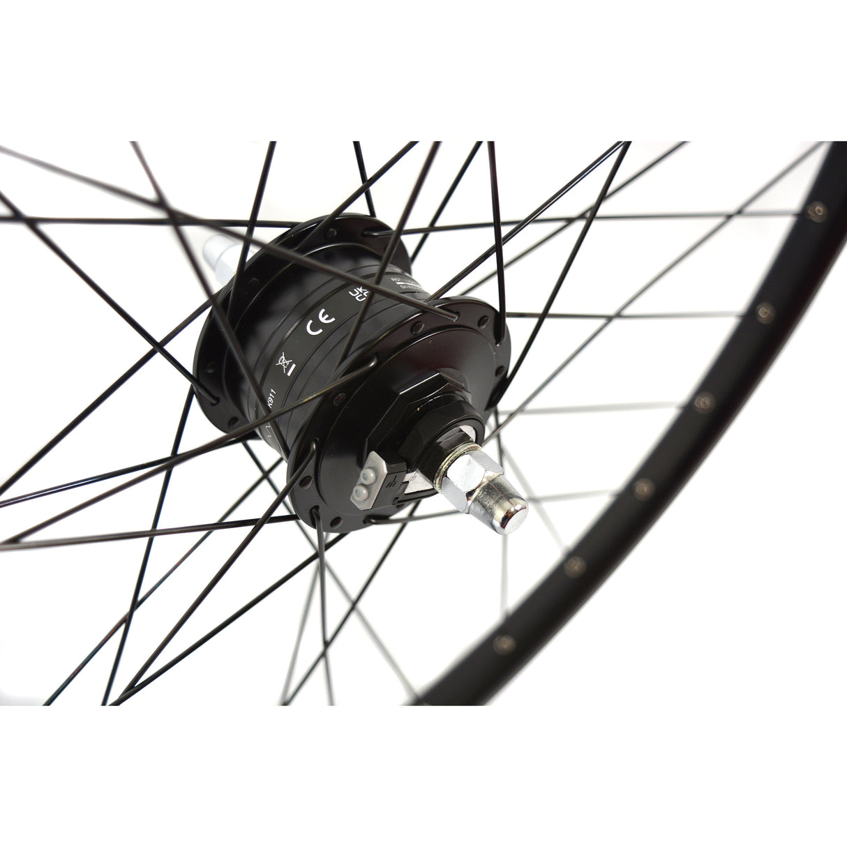 Shimano Velox Vorderrad Mach1 M910 28 Dyn. Scheibe schwarz
