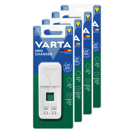 Varta Mini-Ladegerät Batteriestecker-Ladegerät (4 Stück)