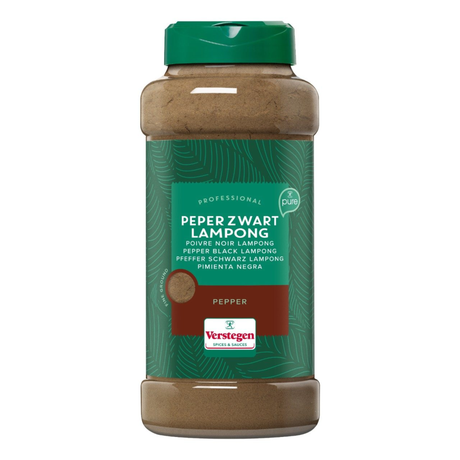 Verstegen peper zwart lampong gemalen (475gr)