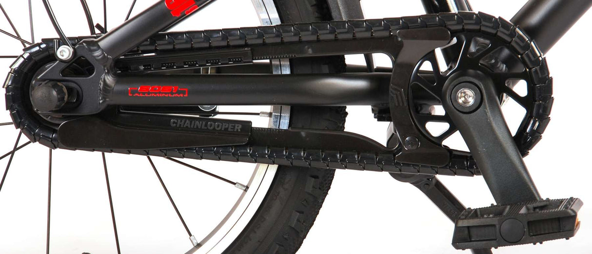 Volare Blaster Children's Bike - Jungen - 16 Zoll - Schwarz Red - Prime Collection