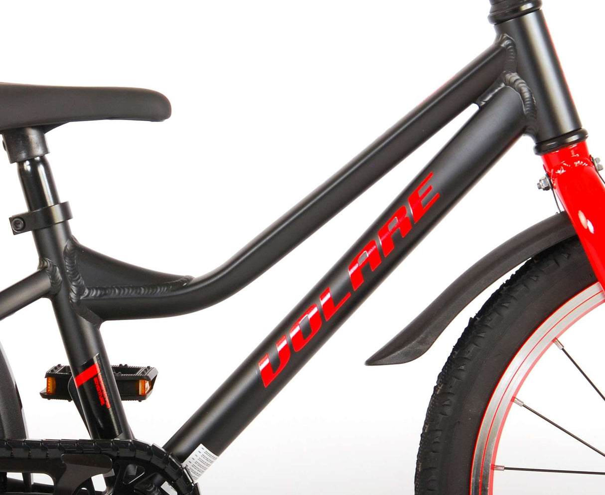 Volare Blaster Children's Bike Boys 18 Zoll Black Red Prime Collection