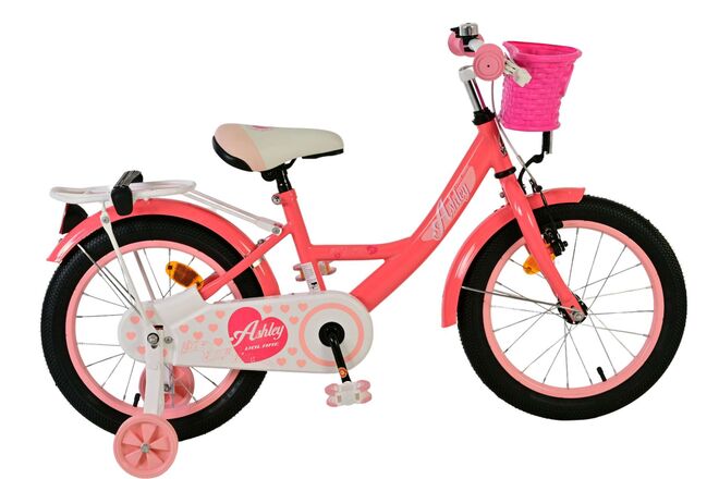 Volare Ashley Kinderfahrrad – Mädchen – 16 Zoll – Rosa Rot