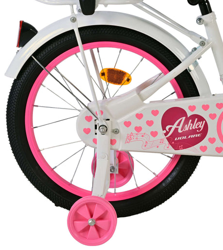 Volare Ashley Kinderfahrrad – Mädchen – 18 Zoll – Weiß