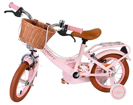 Volare Ashley Kinderfahrrad – Mädchen – 12 Zoll – Pink – zwei Handbremsen
