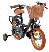 Volare Ashley Kinderfahrrad – Mädchen – 12 Zoll – Schwarz – zwei Handbremsen