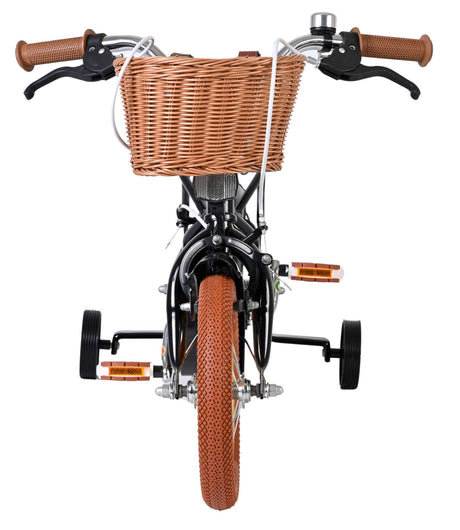 Volare Ashley Kinderfahrrad – Mädchen – 12 Zoll – Schwarz – zwei Handbremsen