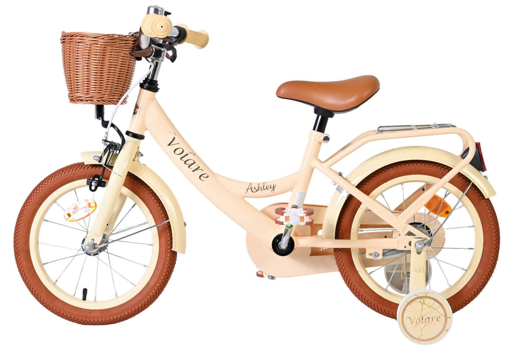 Volare Ashley Kinderfahrrad – Mädchen – 14 Zoll – Creme