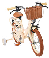 Volare Ashley Kinderfahrrad – Mädchen – 14 Zoll – Creme – zwei Handbremsen