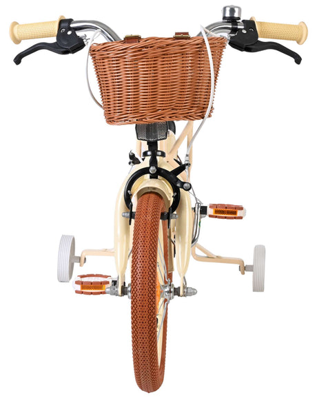 Volare Ashley Kinderfahrrad – Mädchen – 14 Zoll – Creme – zwei Handbremsen