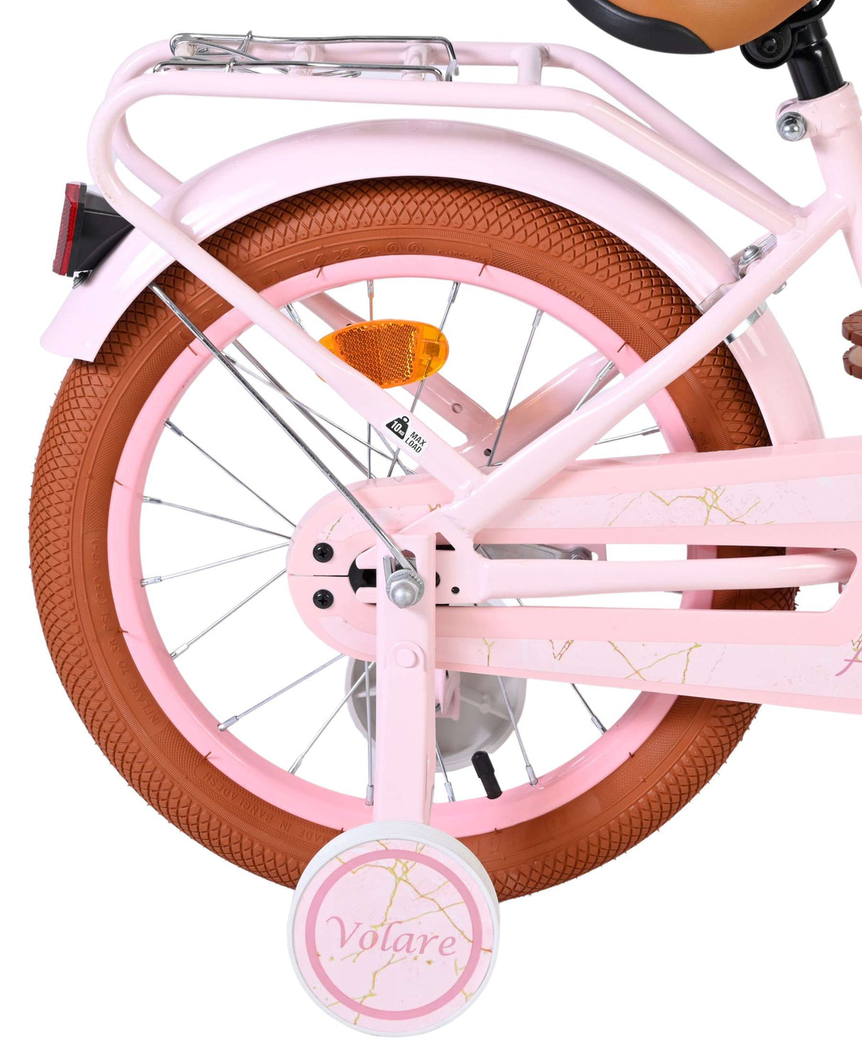 Volare Ashley Kinderfahrrad – Mädchen – 16 Zoll – Rosa