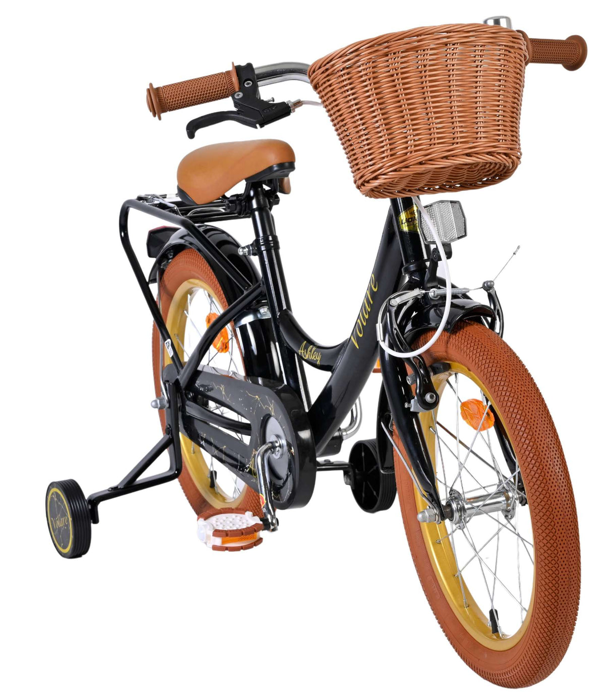 Volare Ashley Kinderfahrrad – Mädchen – 16 Zoll – Schwarz