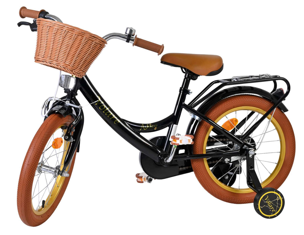 Volare Ashley Kinderfahrrad – Mädchen – 16 Zoll – Schwarz