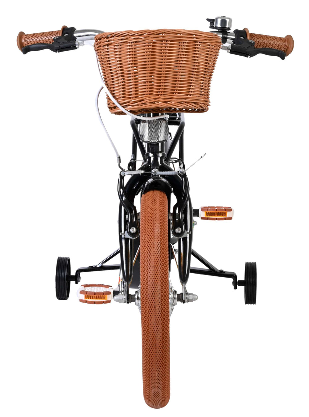 Volare Ashley Kinderfahrrad – Mädchen – 16 Zoll – Schwarz – zwei Handbremsen