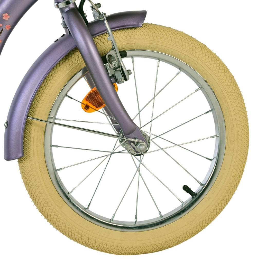 Volare Blossom Kinderfahrrad – Mädchen – 16 Zoll – Lila