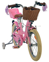 Volare Blossom Kinderfahrrad – Mädchen – 16 Zoll – Pink – zwei Handbremsen
