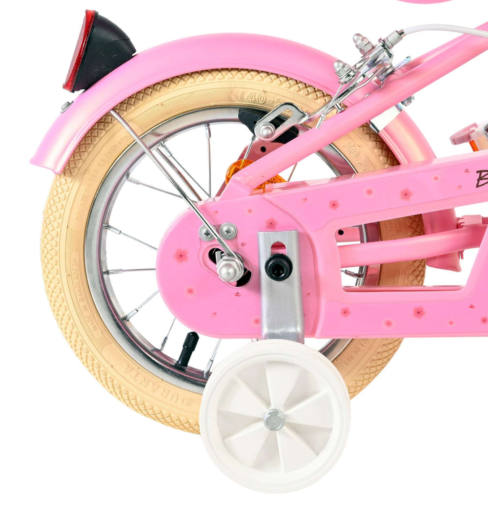 Volare Blossom Kinderfahrrad – Mädchen – 12 Zoll – Pink – zwei Handbremsen