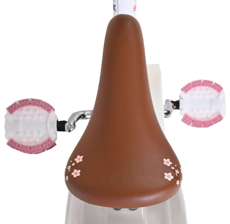 Volare Blossom Kinderfahrrad – Mädchen – 12 Zoll – weiß – zwei Handbremsen