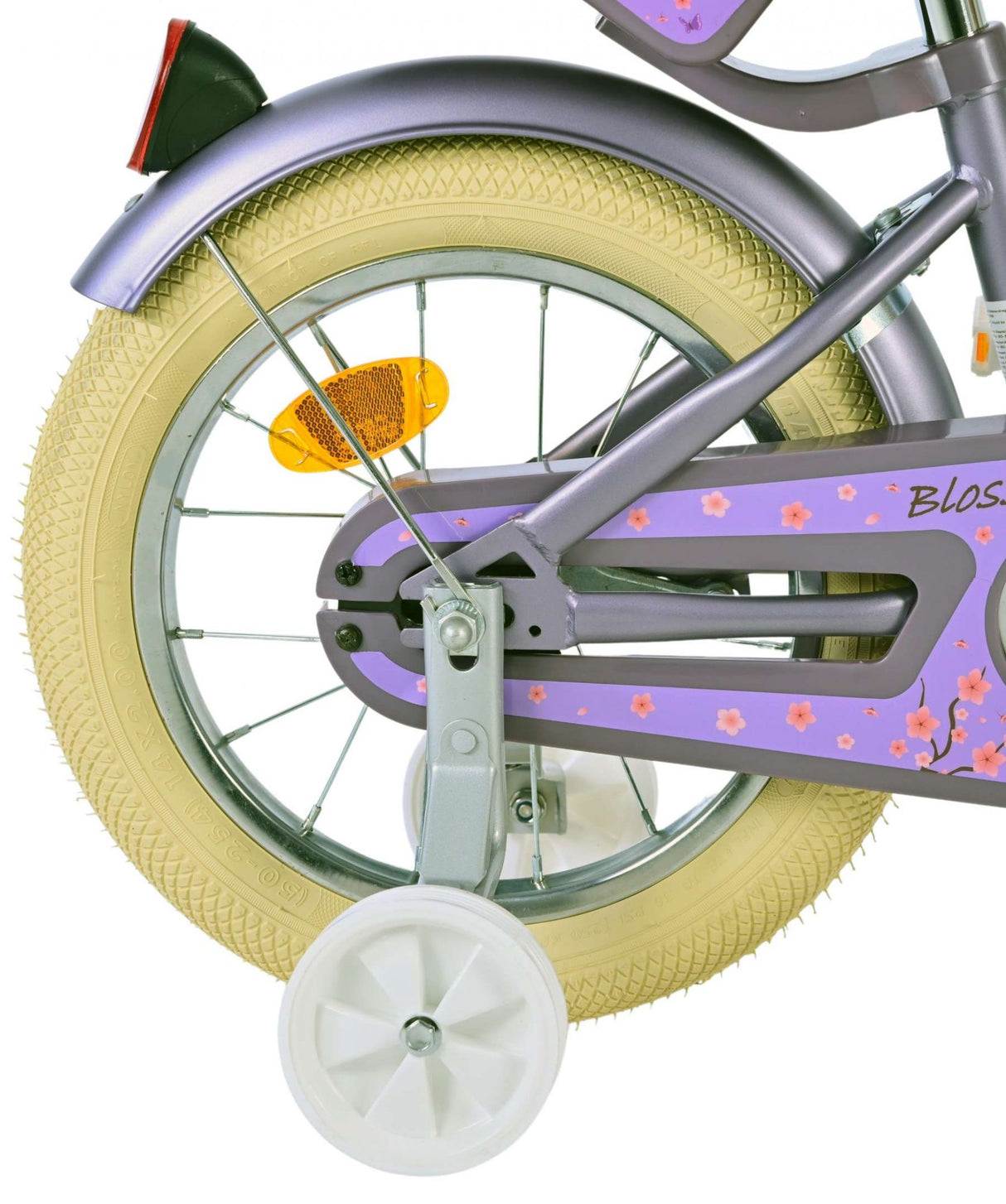 Volare Blossom Kinderfahrrad – Mädchen – 14 Zoll – Lila