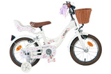 Volare Blossom Kinderfahrrad – Mädchen – 14 Zoll – weiß – zwei Handbremsen