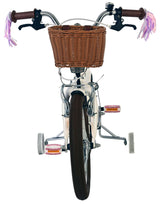 Volare Blossom Kinderfahrrad – Mädchen – 16 Zoll – weiß – zwei Handbremsen