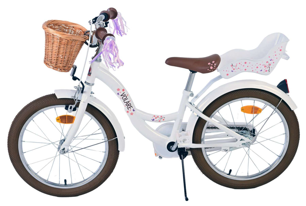 Volare Blossom Children's Bike Girls 18 Zoll Weiß