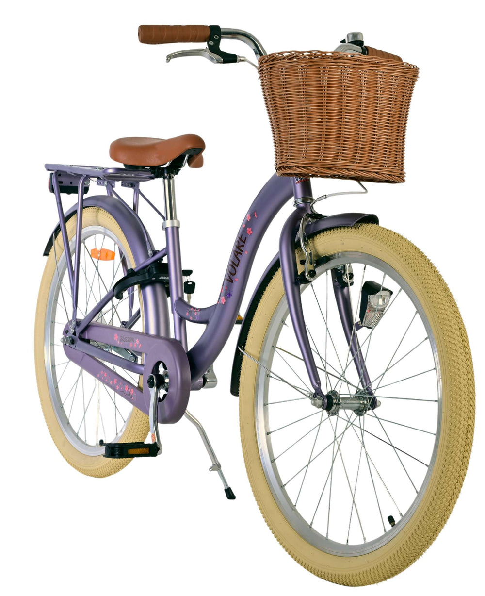 Volare Blossom Kinderfahrrad - Mädchen - 24 Zoll - Flieder
