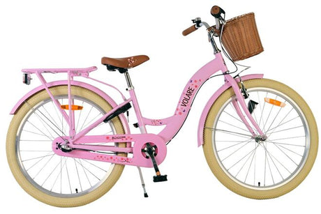 Volare Blossom Kinderfahrrad – Mädchen – 24 Zoll – Pink – 3 Gänge