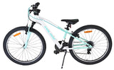 Volare boost kinderfiets - 24 inch - wit mintgroen - 21 speed