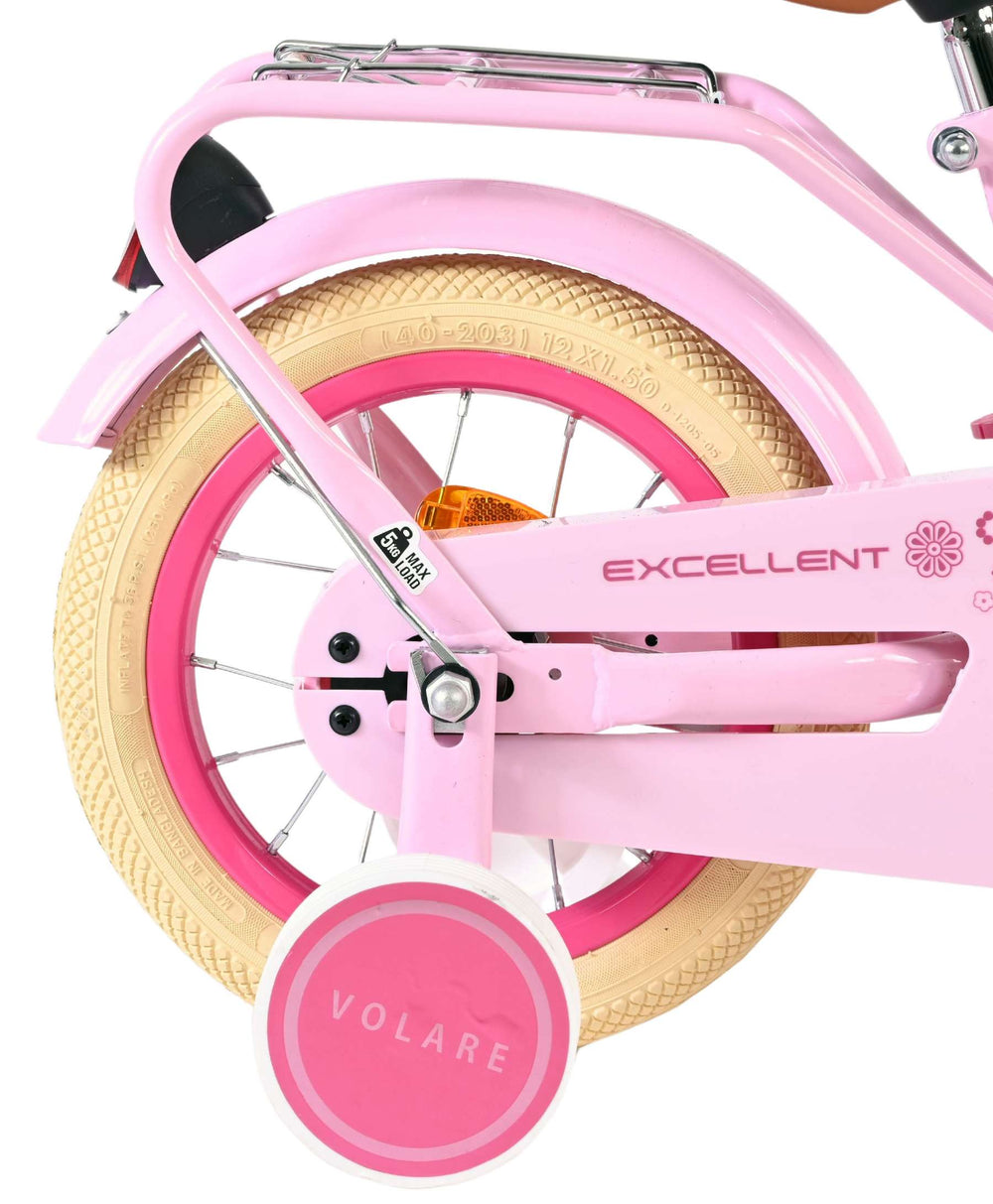 Volare ausgezeichnetes Kinderfahrrad – Mädchen – 12 Zoll – Rosa