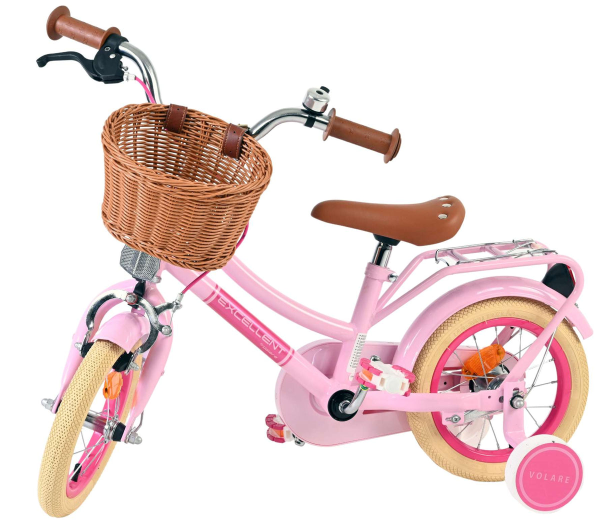 Volare ausgezeichnetes Kinderfahrrad – Mädchen – 12 Zoll – Rosa