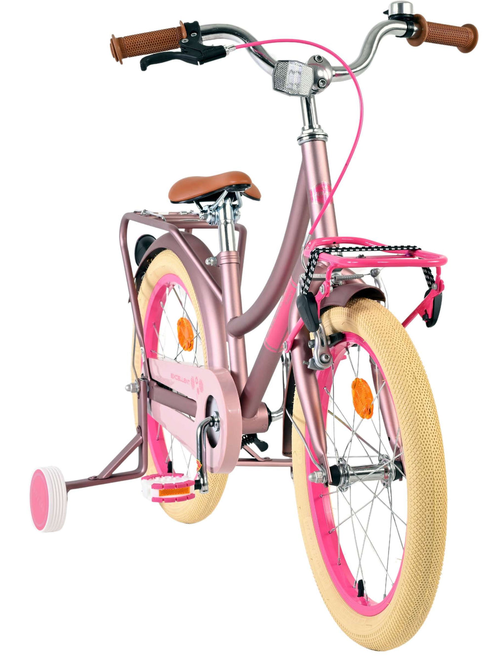 Volare ausgezeichnetes Kinderfahrrad – Mädchen – 18 Zoll – mattrosa