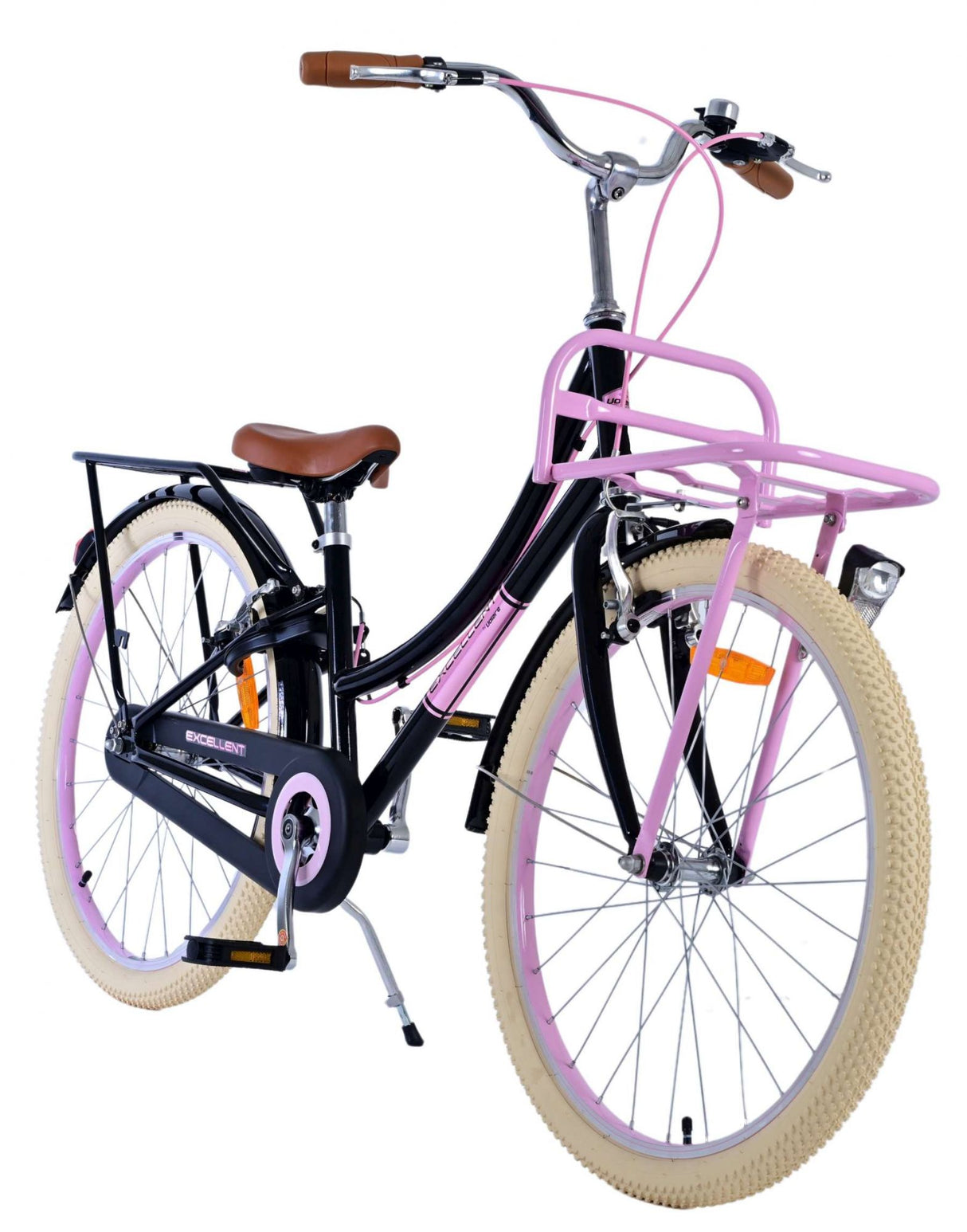 Volare Volare Kinderfahrrad Mädchen 24 Zoll Schwarz Zwei Handbremsen