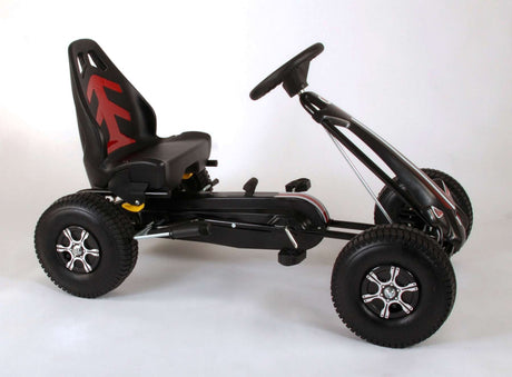Volare Go-Kart-Rennwagen – Jungen – groß – Luftreifen – schwarz