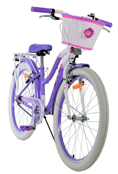 Volare schönes Kinderfahrrad – Mädchen – 24 Zoll – Lila – zwei Handbremsen